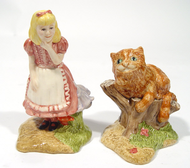 Appraisal: Two Beswick Alice in Wonderland figures 'The Cheshire Cat' and