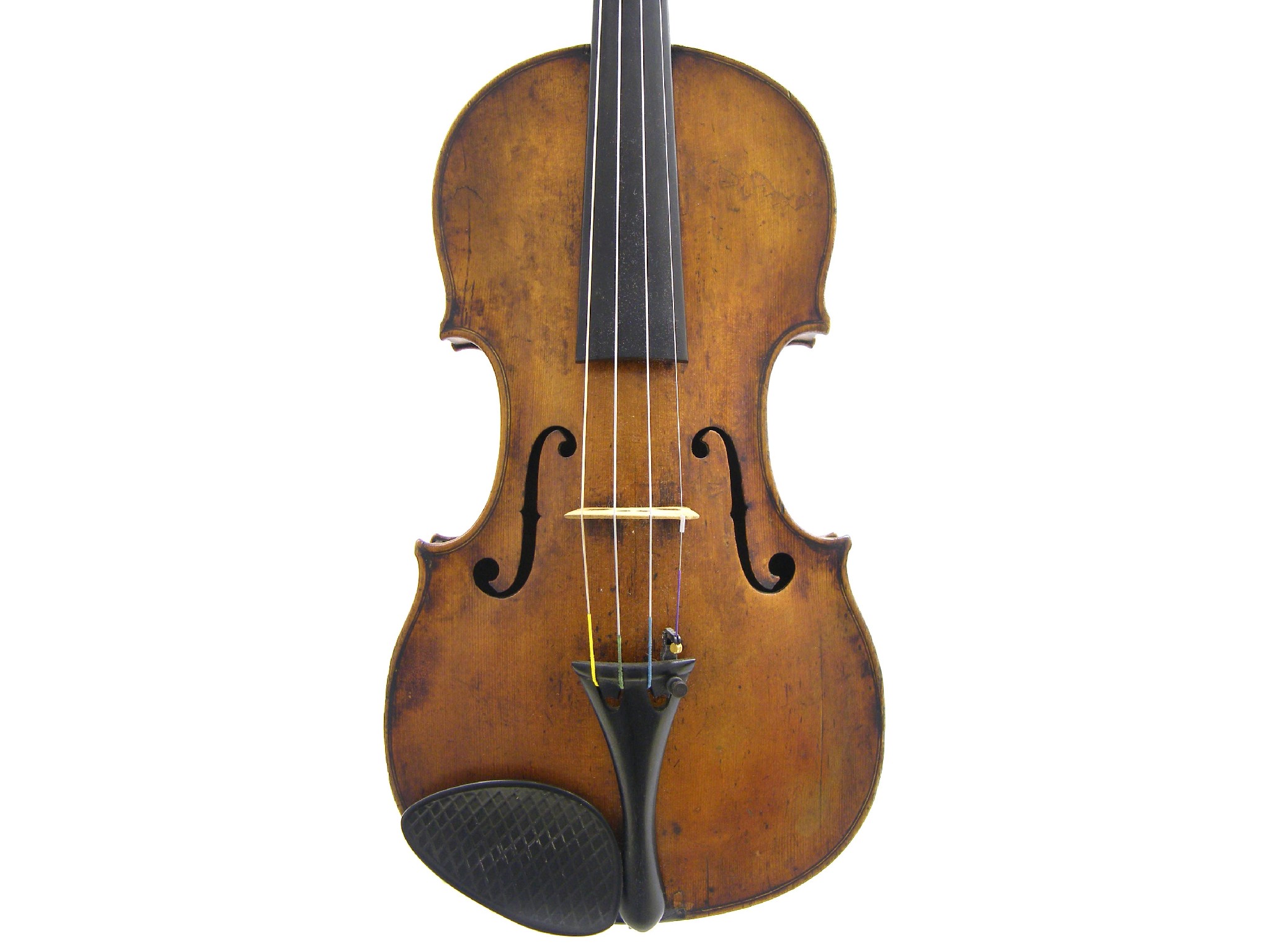 Appraisal: th century violin of the Klotz School unlabelled the two