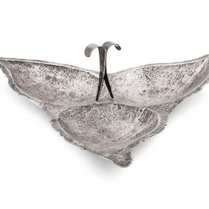 Appraisal: A Mexican Silver Tray Plateria Emma Taxco th Century having