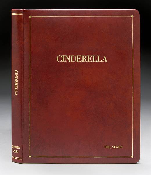 Appraisal: A Ted Sears personally-owned bound script from Cinderella Walt Disney