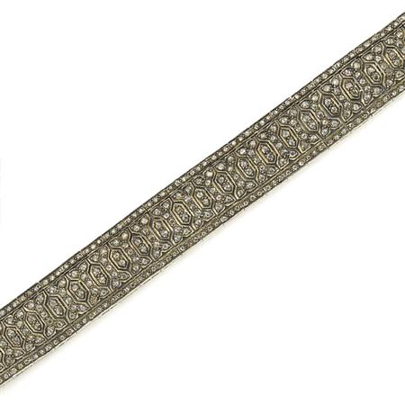 Appraisal: Gold and Brown Diamond Bracelet Estimate -