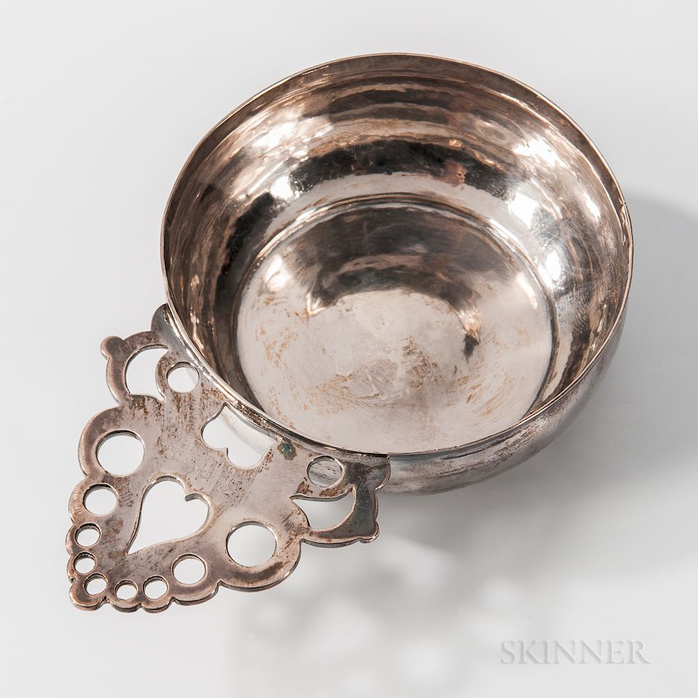 Appraisal: Small Silver Porringer Small Silver Porringer John Hastier New York