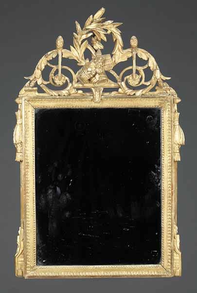 Appraisal: A Louis XVI Carved and Gilded Mirror late th early