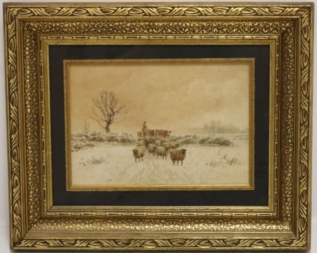 Appraisal: JOHN MACPHERSON ENGLISH TH C WATERCOLORSIGNED LOWER RIGHT WINTER SCENE