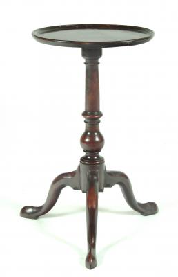 Appraisal: A GEORGE III MAHOGANY KETTLE STAND th century the later