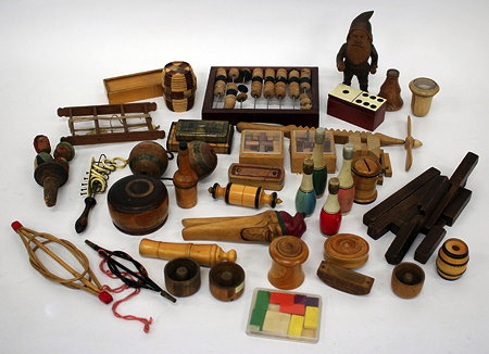 Appraisal: A COLLECTION OF VARIOUS TREEN PUZZLES and entertainments and further