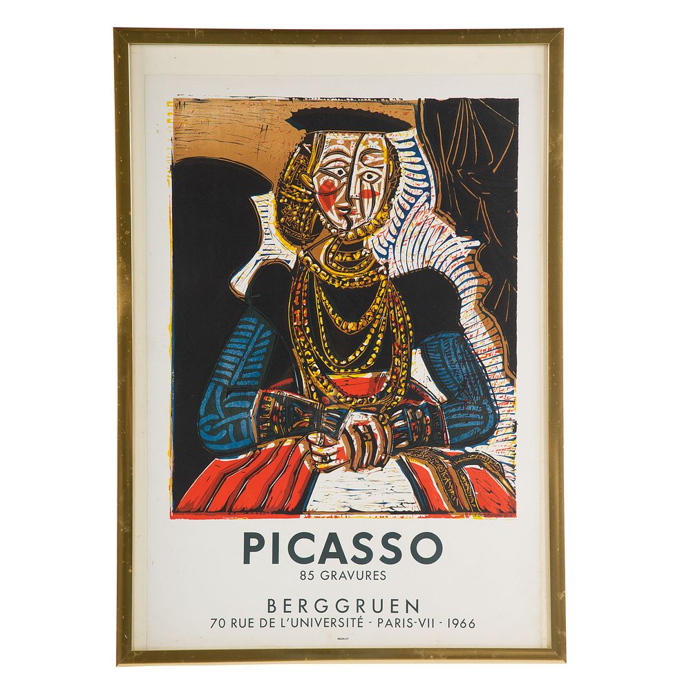 Appraisal: Pablo Picasso Gravures exhibition poster Offset lithograph Mourlot sight size