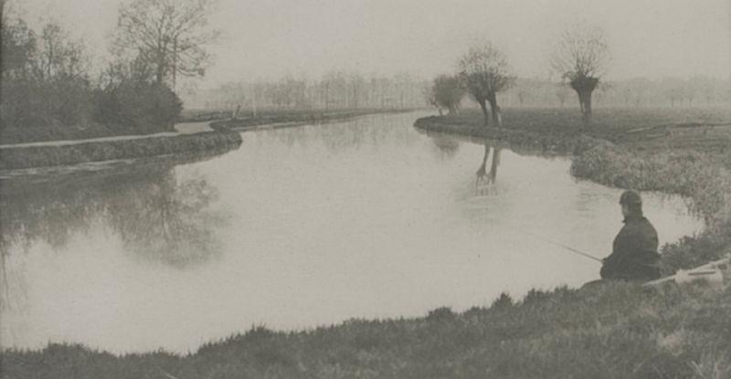 Appraisal: P H Emerson b Cuba - photogravure The Black Pond