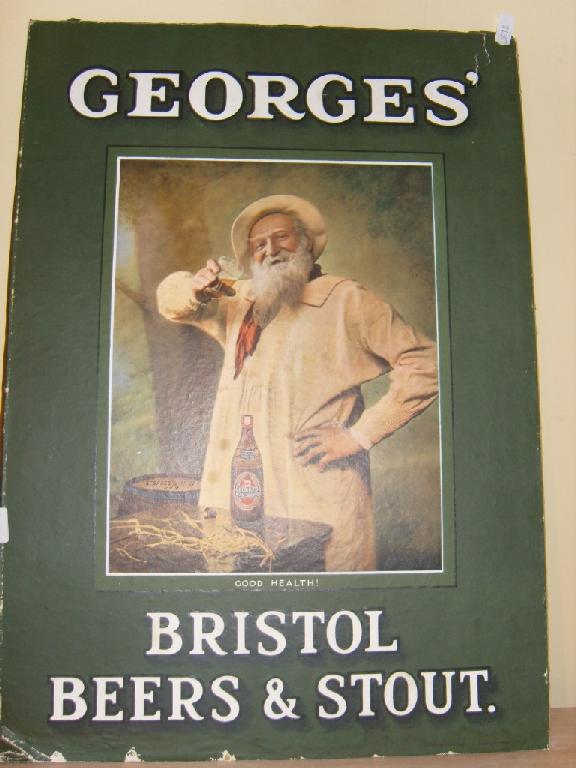 Appraisal: An early th century coloured advertising print for Georges' Bristol