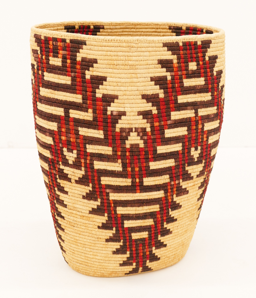 Appraisal: Richard Cultee - Skokomish Large Indian Basket ''x '' Geometric