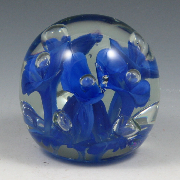 Appraisal: St Clair Bob Floriform Paperweight Bob St Clair floriform paperweight