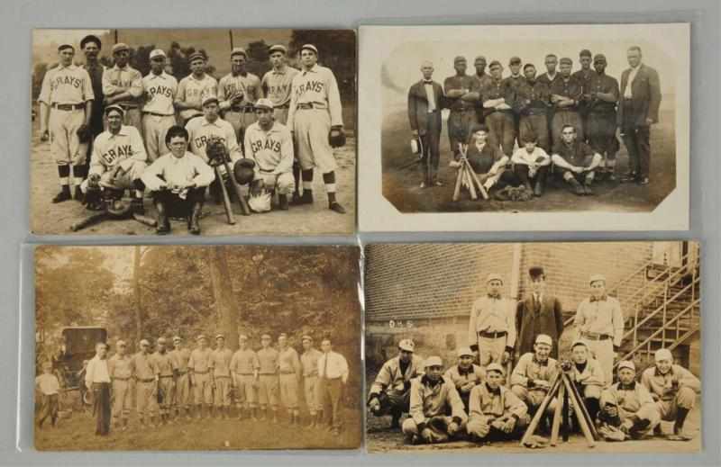 Appraisal: Lot of Early Baseball Postcard Team Photos Description Includes several