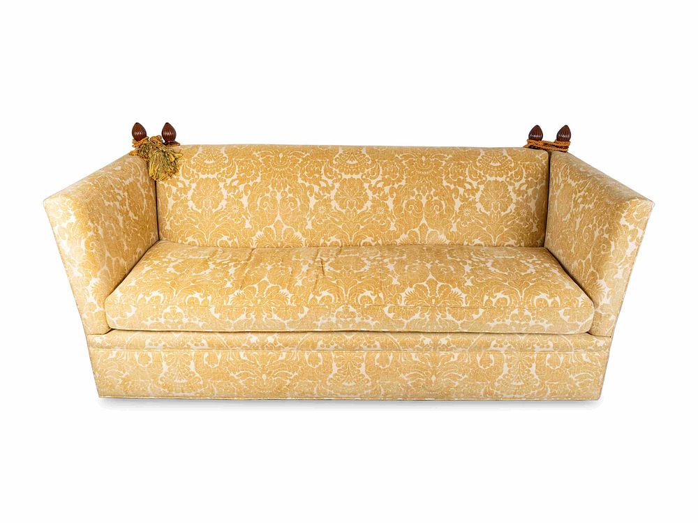 Appraisal: A Knole Upholstered Sofa Height x width x depth inches