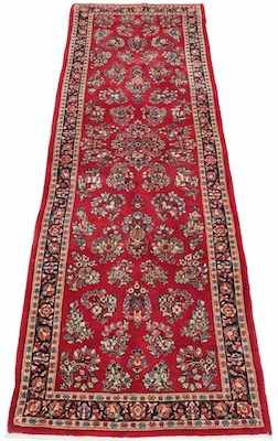 Appraisal: An Estate Persian Hamadan Mehriban Palace Runner Apprx '- x