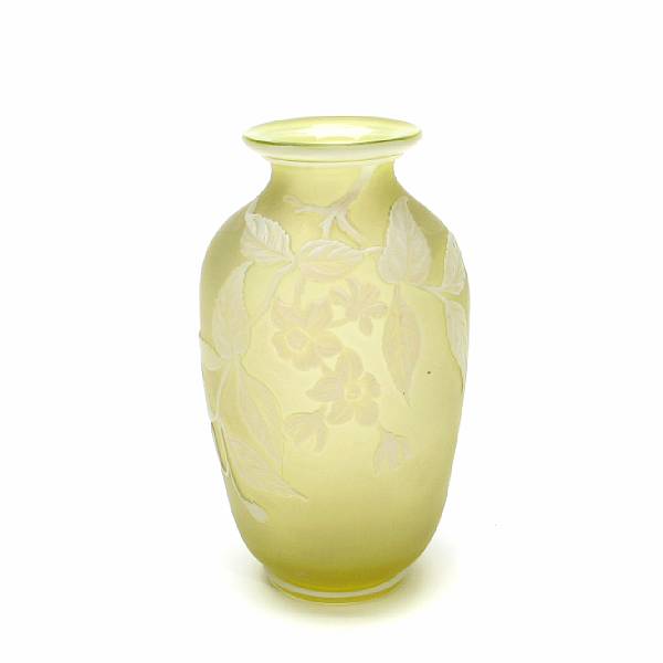 Appraisal: A Thomas Webb amp Sons cameo glass vase circa molded