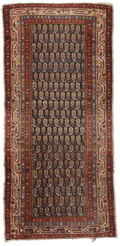 Appraisal: Malayer Rug Persian early th century repeating boteh on dark