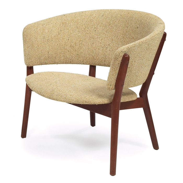 Appraisal: Nanna Ditzel lounge chair by Soren Willadsen teak frame floating