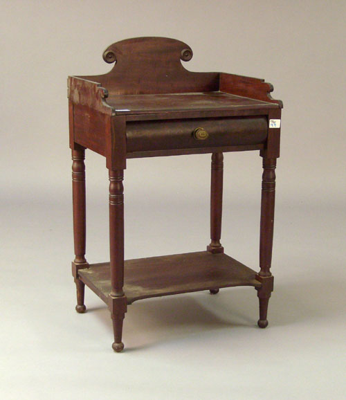 Appraisal: Sheraton mahogany wash stand th c h w