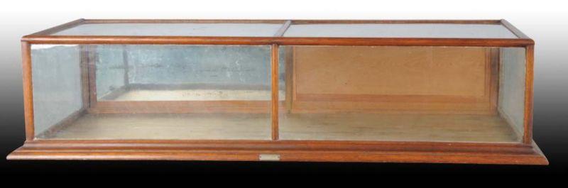 Appraisal: Country Store Oak Display Case Description Sliding back doors Mirrored