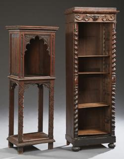 Appraisal: Two French Pieces th c consisting of a Gothic open