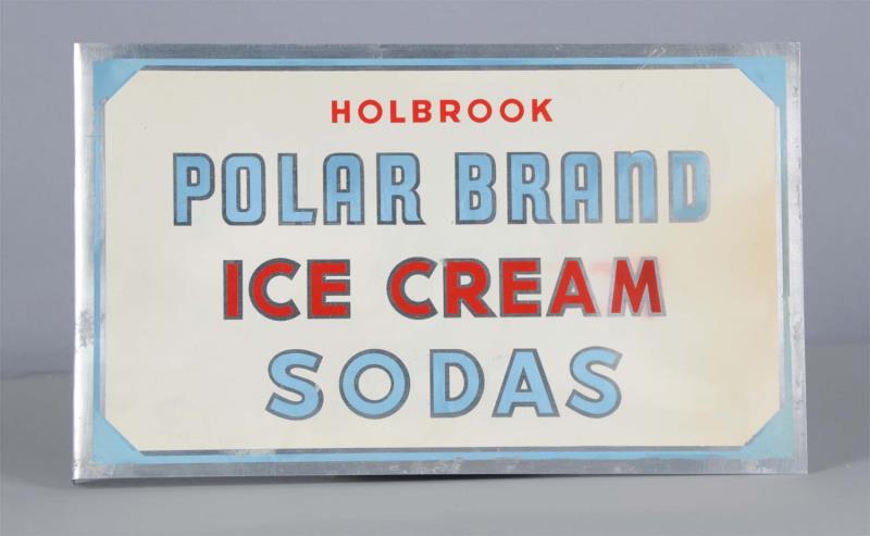 Appraisal: Holbrook Polar Brand Ice Cream Sodas Flange Sign This double