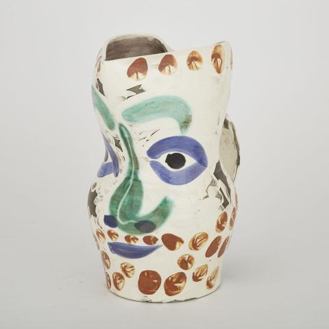 Appraisal: Visage aux Points Pablo Picasso - Ceramic Jug c height