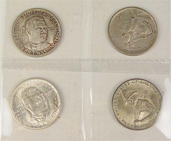 Appraisal: Four US Commemorative Half Dollars Lot includes two V T