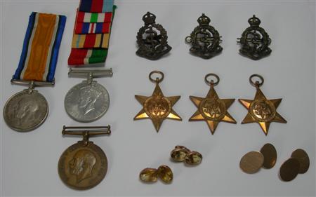 Appraisal: A group of six various war medals believed awarded to