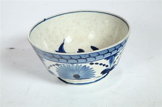 Appraisal: BOWL England st half- th century softpaste Pearlware bowl with