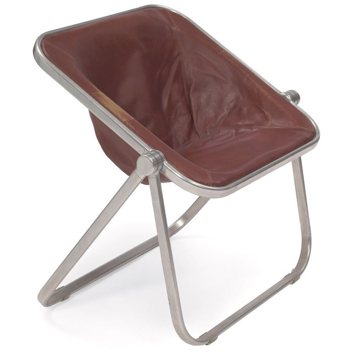 Appraisal: Giancarlo Piretti Plona chair by Castelli Italy original brown leather