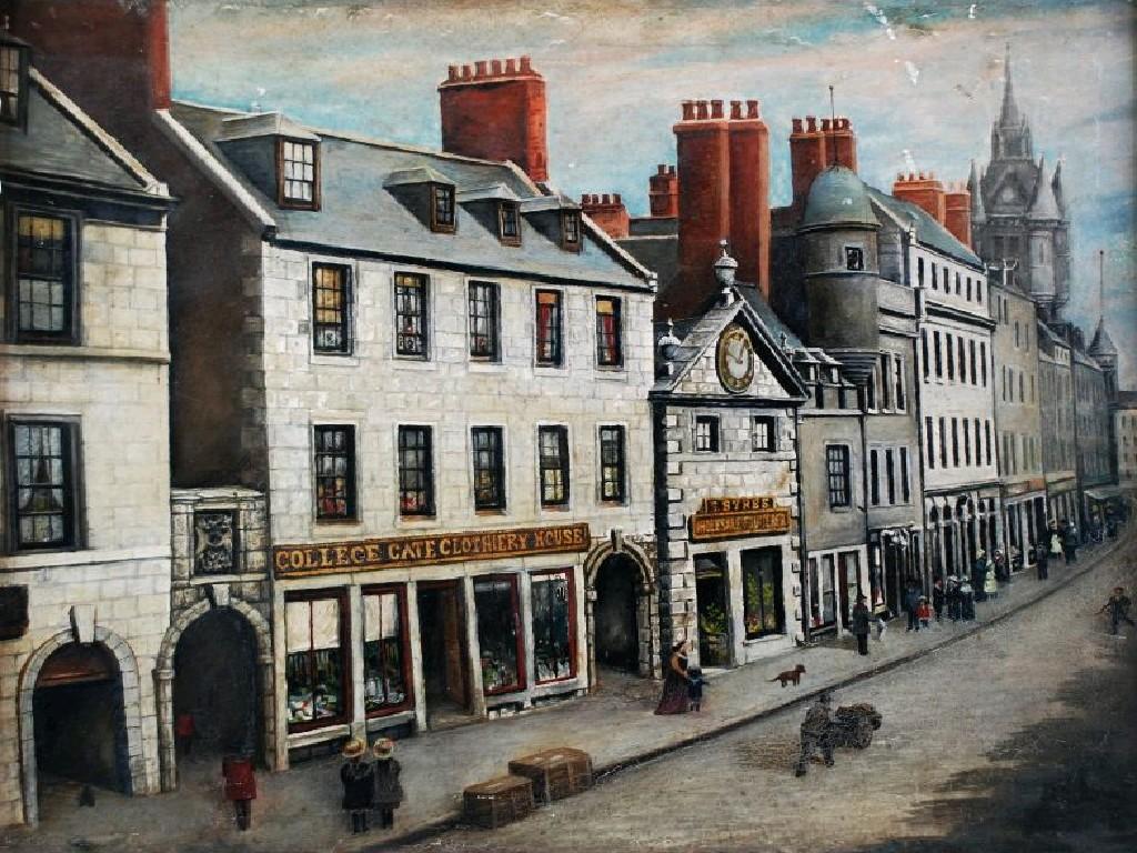 Appraisal: HELEN LAYFIELD BRADLEY - OIL ON BOARD'Broad Street Aberdeen 'signed