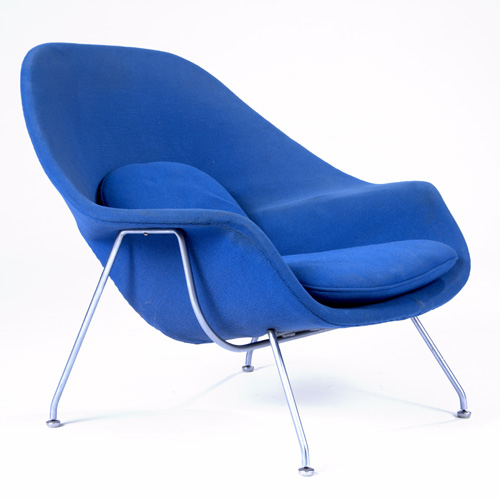 Appraisal: EERO SAARINEN KNOLL Grasshopper chair in brown vinyl x x