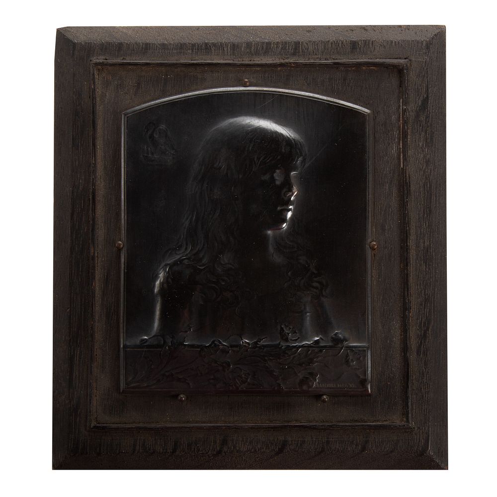 Appraisal: Anita Stuart Galvano Plaque by Victor D Brenner Anita Stuart