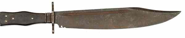 Appraisal: Well-Aged Reproduction US Civil War Bowie Knife Bowie has massive