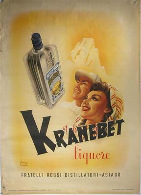 Appraisal: Kranebet Liquore' a lithographic poster published by Arti Grafiche Votta