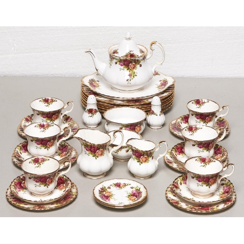 Appraisal: A Royal Albert Old Country Roses pattern dinner service printed