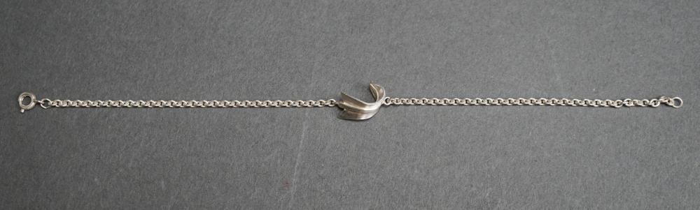 Appraisal: Tiffany Co Sterling Silver 'Bent Arrow' Bracelet L in oz