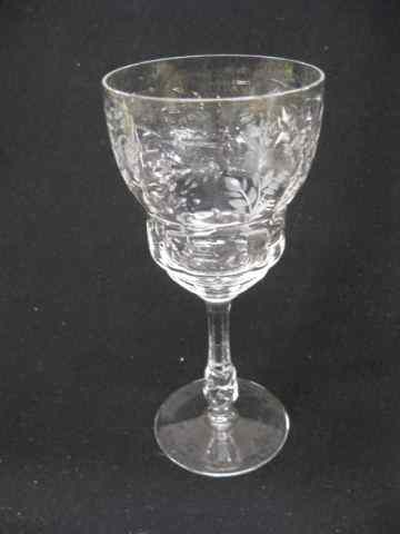 Appraisal: Set of Cut Crystal Goblets '' circa