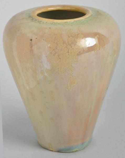 Appraisal: Crystalline Vase Attributed to University City Description Blended glaze Shouldered