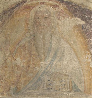 Appraisal: Italian School th Century A saint holding a bible Oil