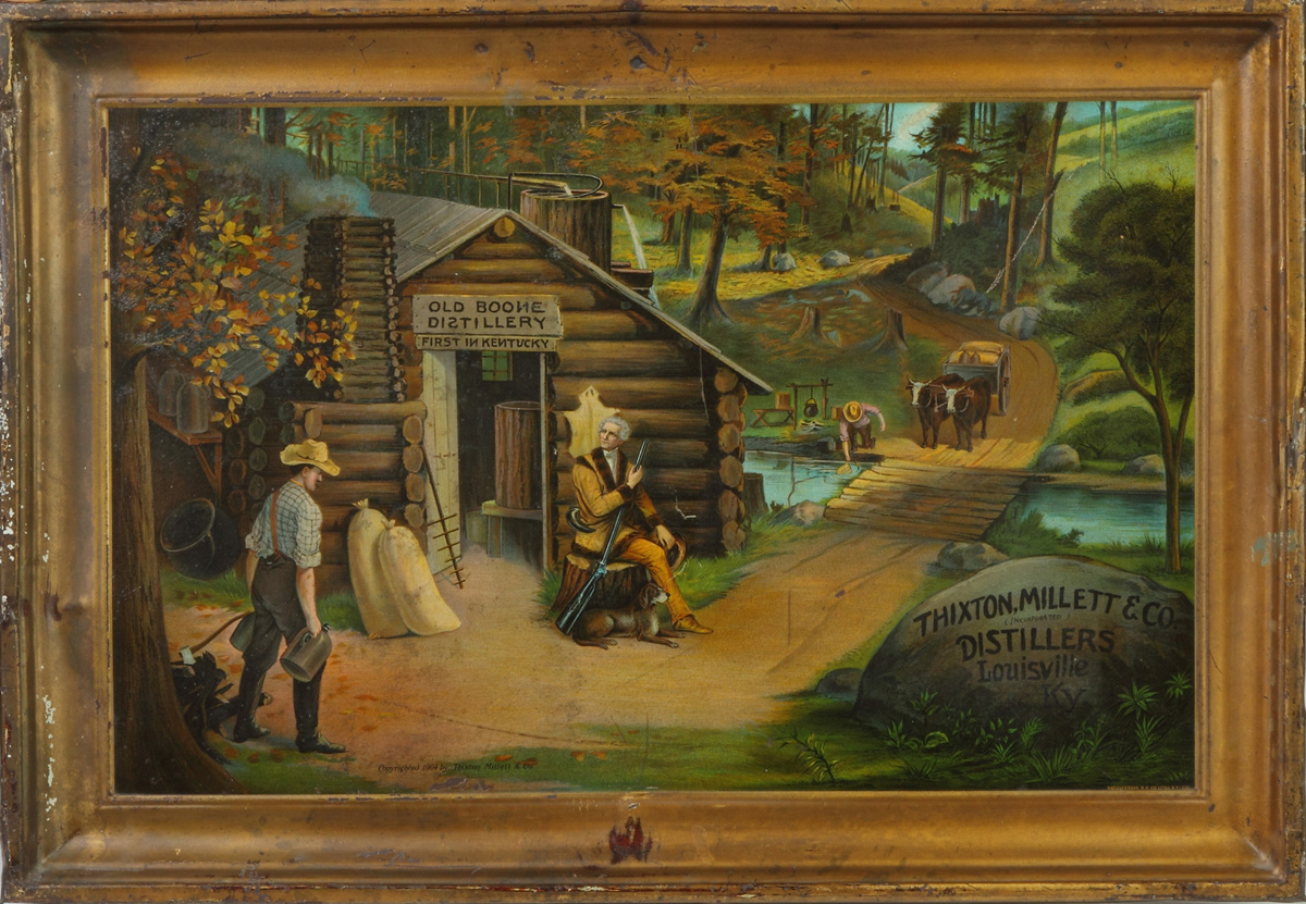 Appraisal: Thixton Millett Co Distillers Louisville KY Tin Lithograph C Self