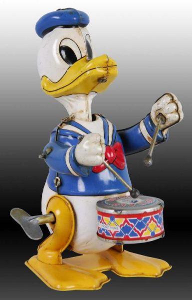 Appraisal: Walt Disney Marx Donald Duck Drummer Toy Description Original box