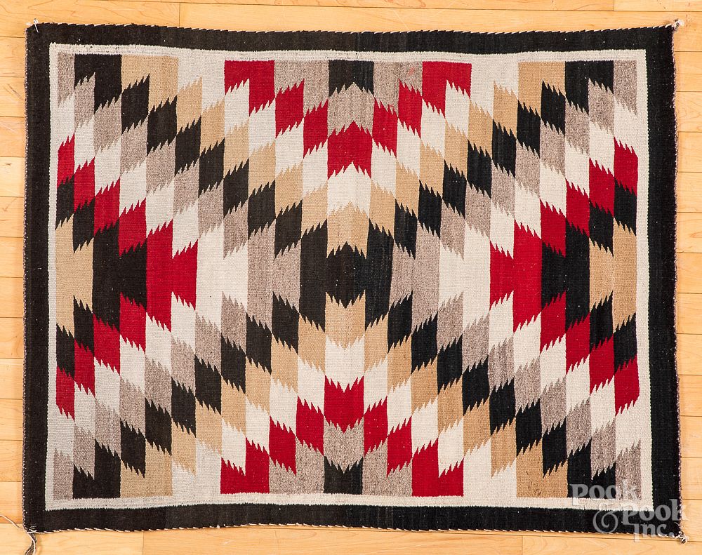 Appraisal: Navajo Indian rug x Navajo Indian rug x Provenance The