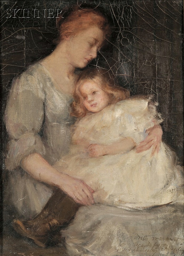 Appraisal: Annie Barrows Shepley American - Mother and Child Dedicated and