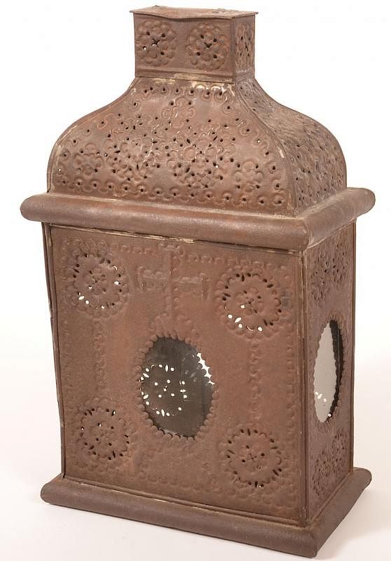 Appraisal: th th Century Tin Church Candle Lantern th th Century