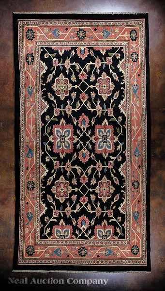 Appraisal: A Persian Sultanabad Center Hall Runner dark blue and salmon