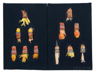 Appraisal: Twelve Chimu Feather Adornments c - A D all with