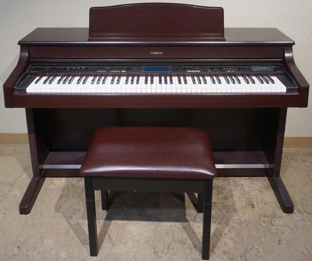 Appraisal: Roland KR- Digital Piano and Vinyl Piano Bench