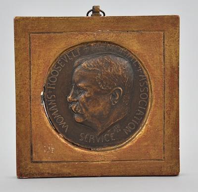 Appraisal: A Theodore Roosevelt Memorial Relief Medallion The D relief medallion