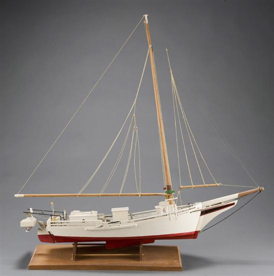 Appraisal: Scale model of a Chesapeake bay oyster boat Mid th